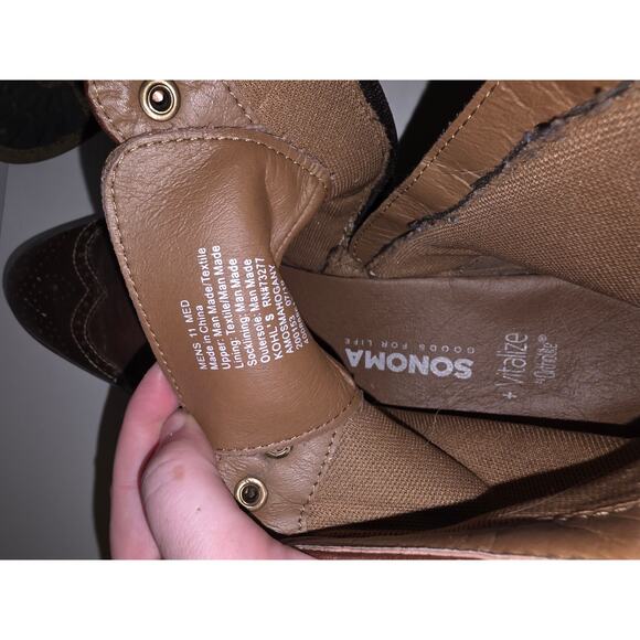 Sonoma Goods For Life® Amos Men's 11 Wingtip Ankle Boots Brown GorpCore Casual - Picture 7 of 7